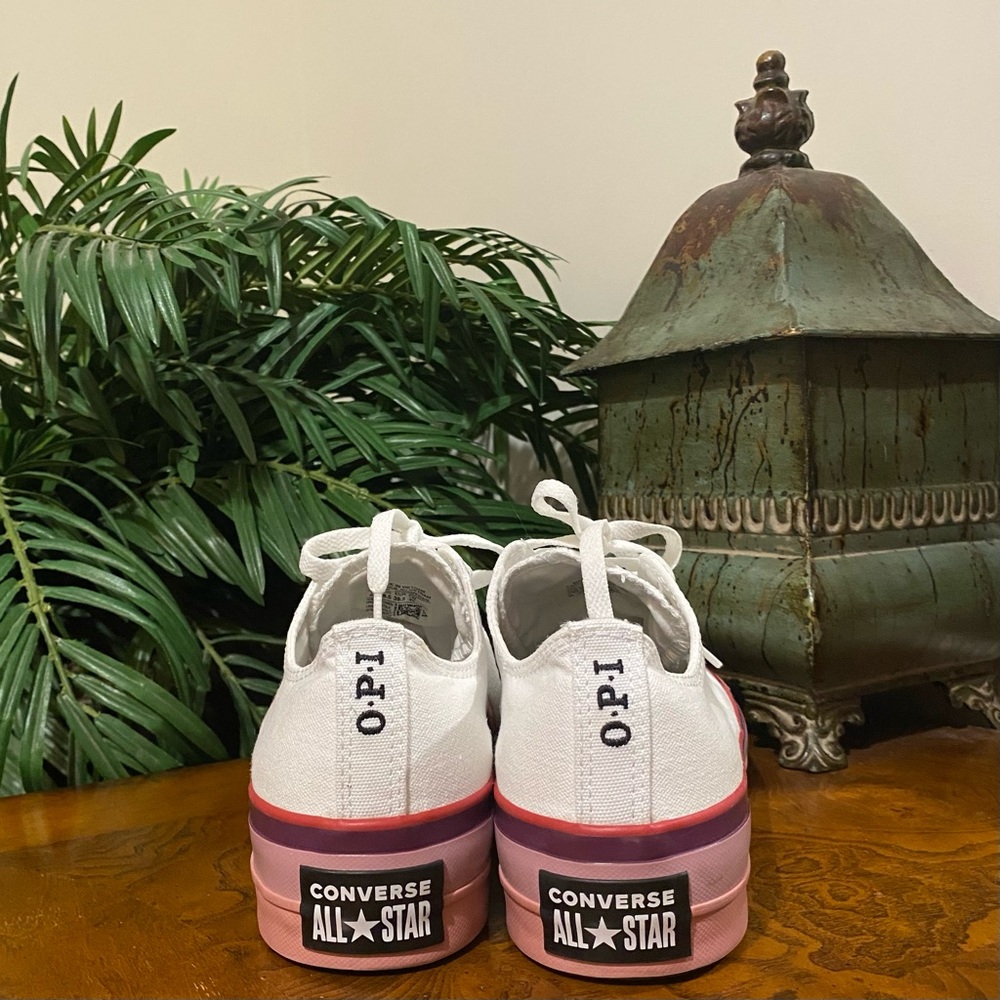 Converse Chuck Taylor All Star OPI Low Top Platform Sneakers - Picture 5 of 8